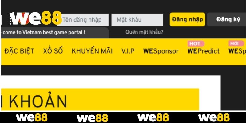 Cách điền dữ liệu đăng nhập WE88 tránh sai sót Cách điền dữ liệu đăng nhập WE88 tránh sai sót