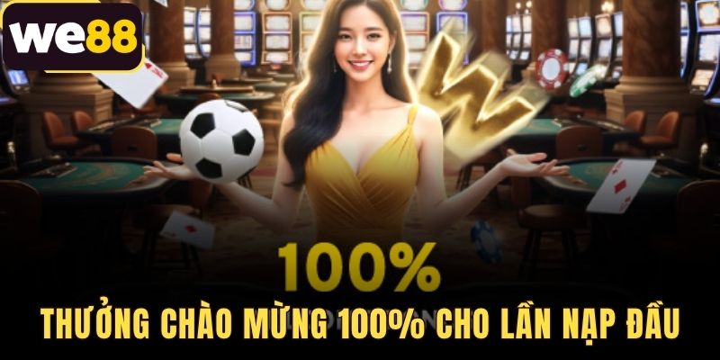 Thưởng Chào Mừng 100% Cho Lần Nạp Đầu - Nhận 8.8 Triệu WE88